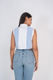 The Striped Cropped Shirt