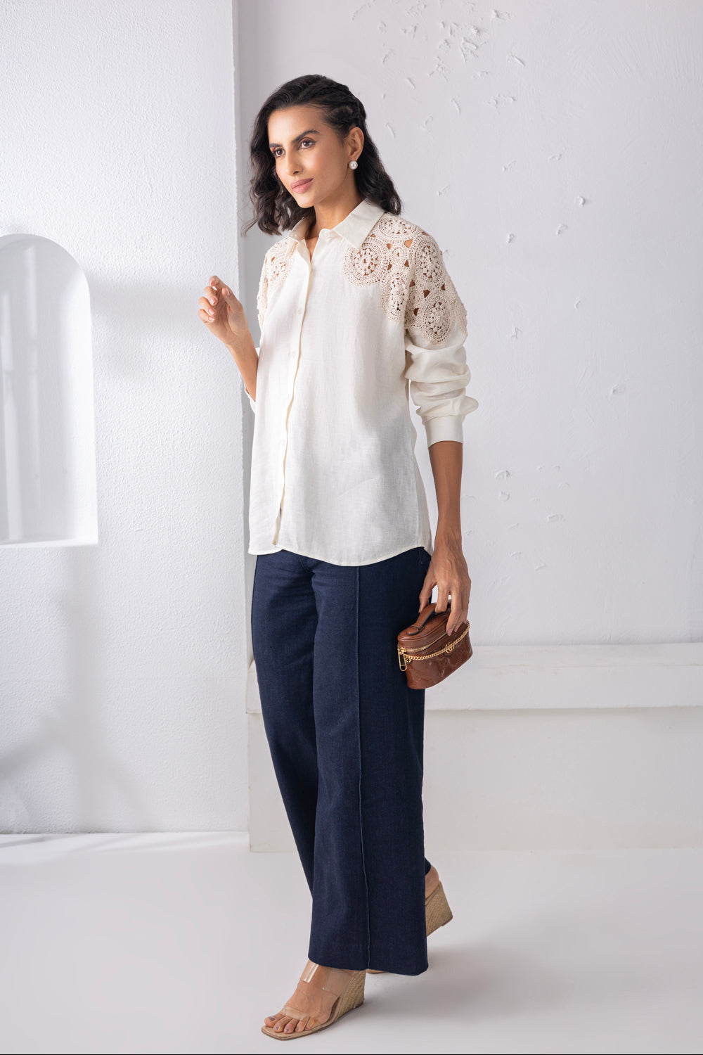 Linen Patchwork Shirt
