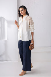 Linen Patchwork Shirt