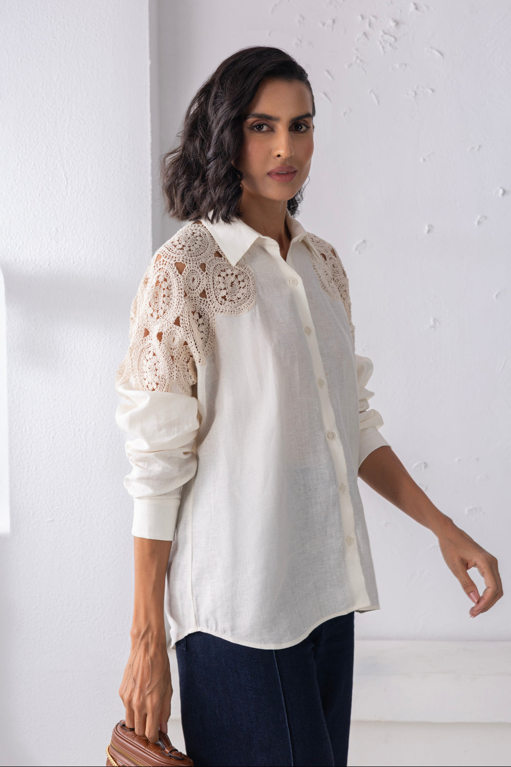 Linen Patchwork Shirt