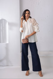 Linen Patchwork Shirt
