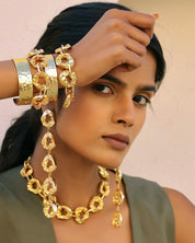 Pebble Molten Statement Danglers