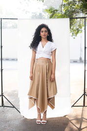 Petal Crop Top with Hanky Skirt