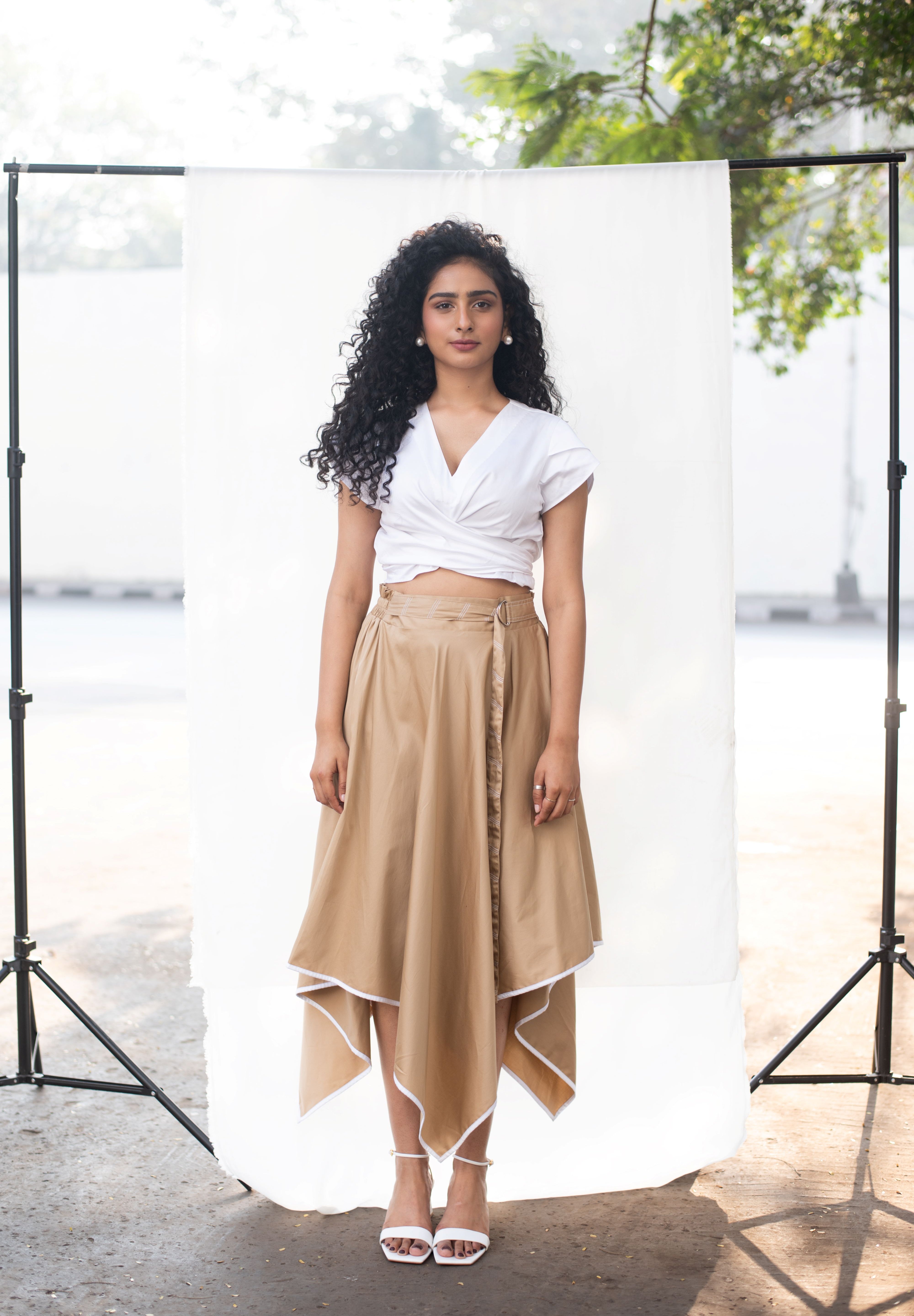 Petal Crop Top with Hanky Skirt