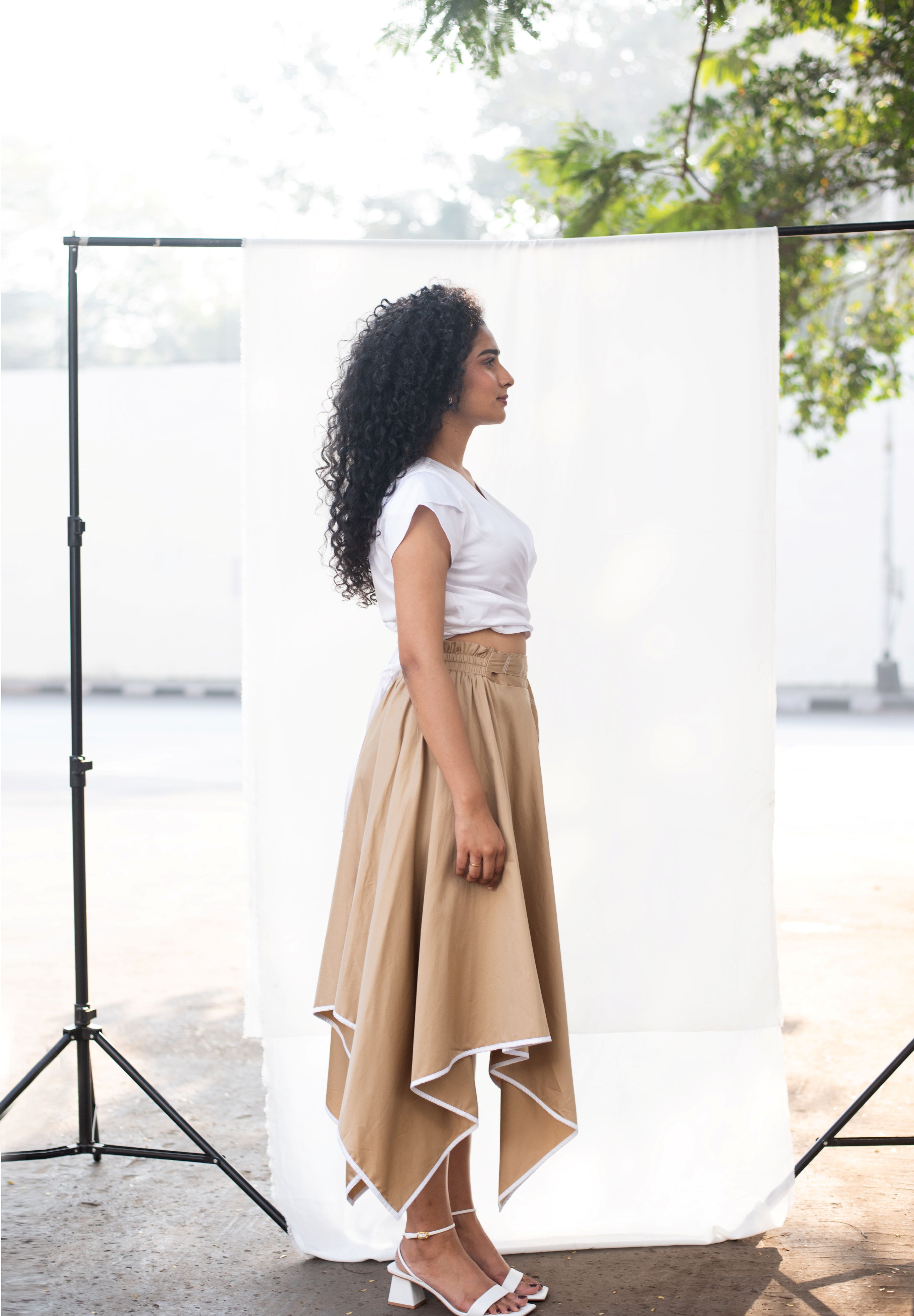 Petal Crop Top with Hanky Skirt