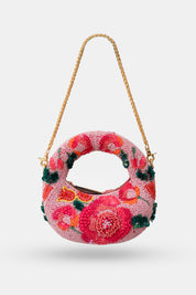 Petal Crown Mini Beaded Bag
