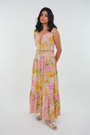 Sharnamli Mehra in Summer Scallop Printed Dress
