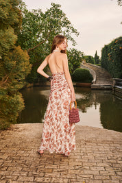 Alma Silk Lurex Maxi Dress
