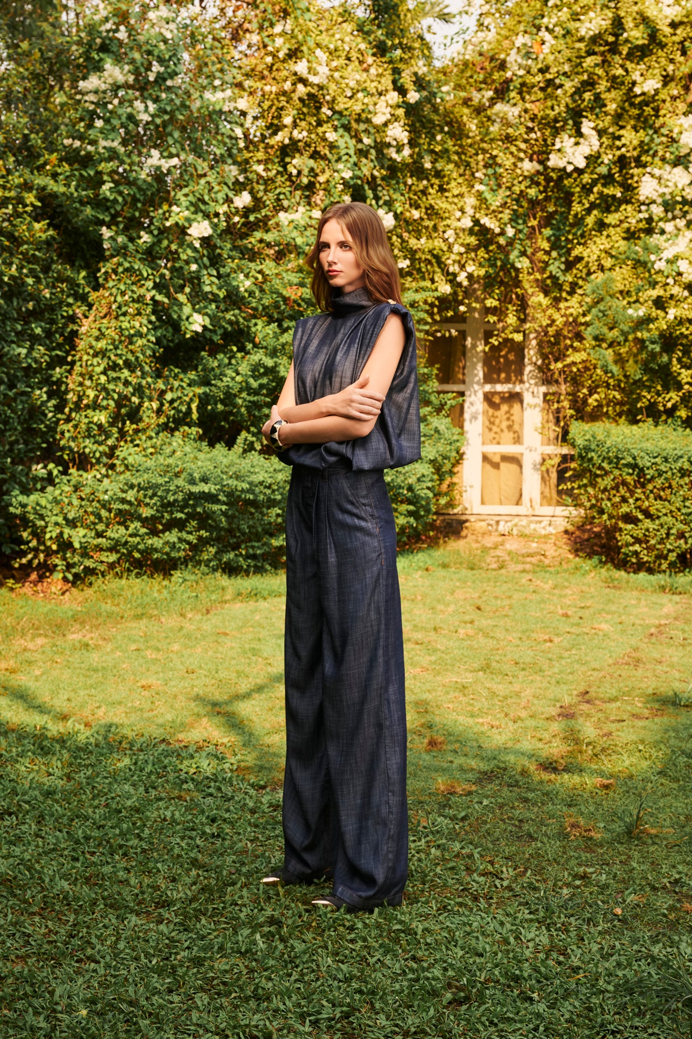 Kiro Silk Denim Co-ord