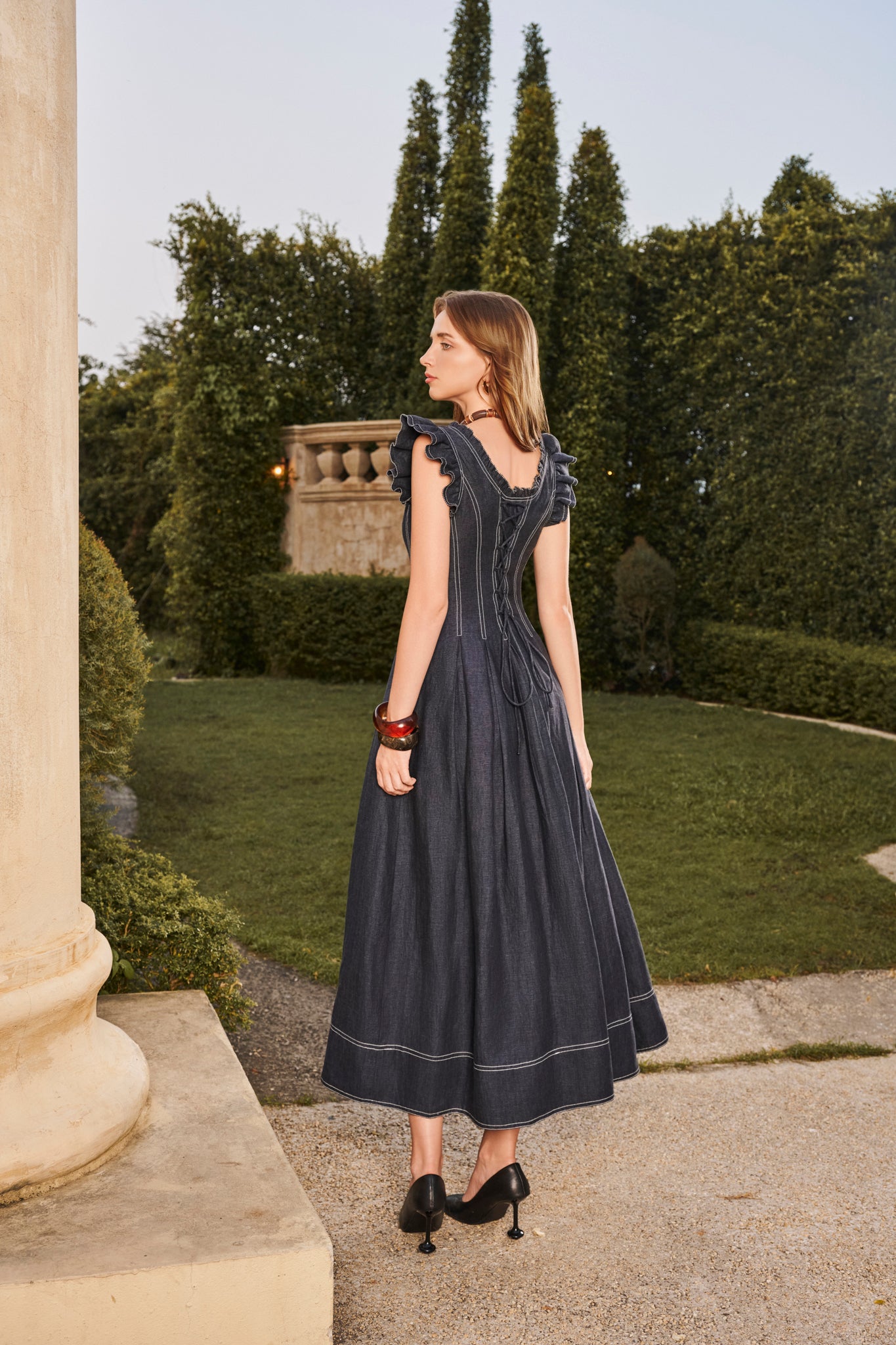 Ramona Linen Midi Dress