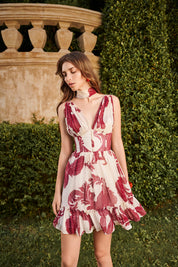 Elea Chiffon Mini Dress