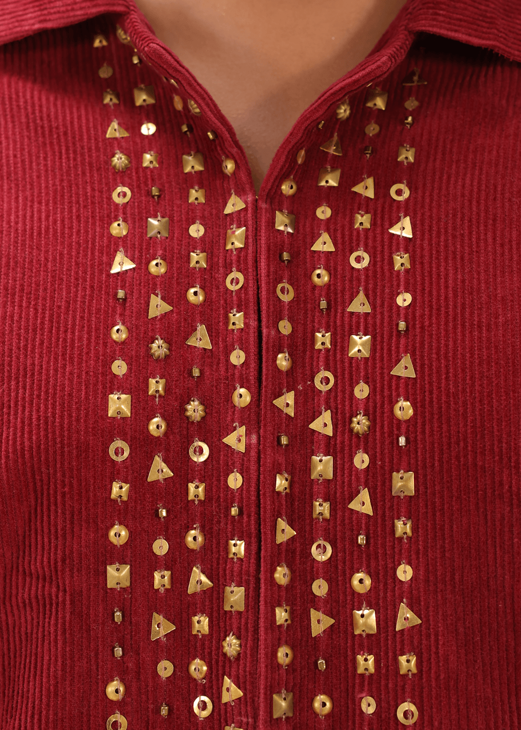 Red Aari Jacket -  - #tag1# -