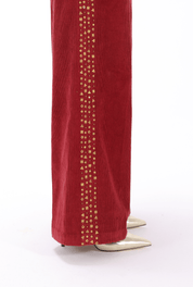 Red Aari Co-ord Set -  - #tag1# -