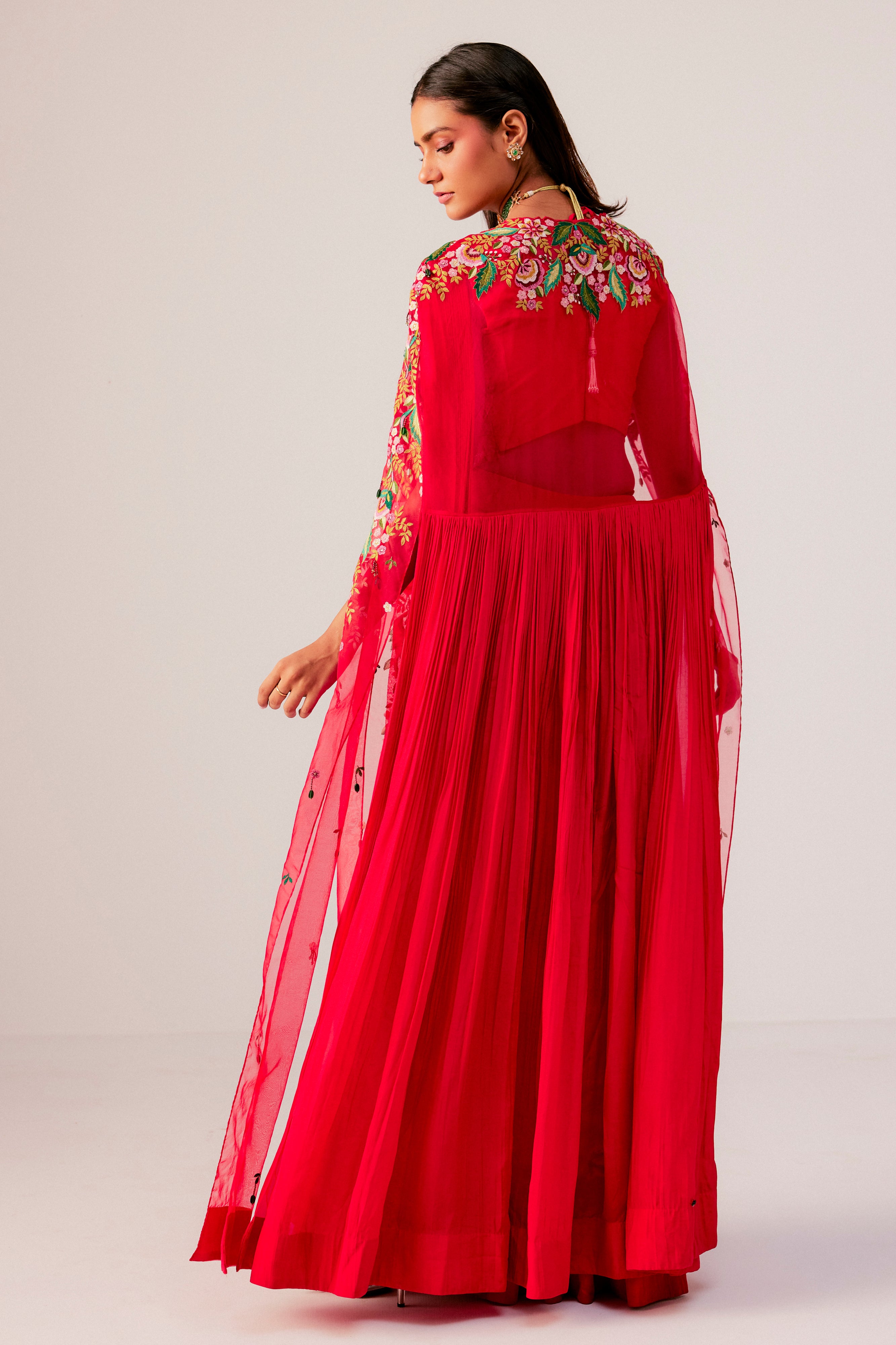 Drape Saree With A Cape