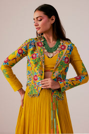 Jacket With A Bustier And A Lehenga