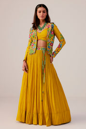 Jacket With A Bustier And A Lehenga