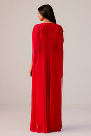 Bustier With A Drape Skirt And A Cape