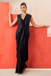 Drape Saree With A Jacket