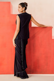 Drape Saree With A Jacket