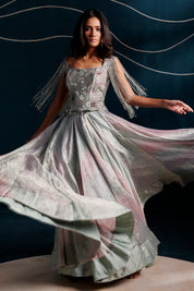 Corset With A Lehenga