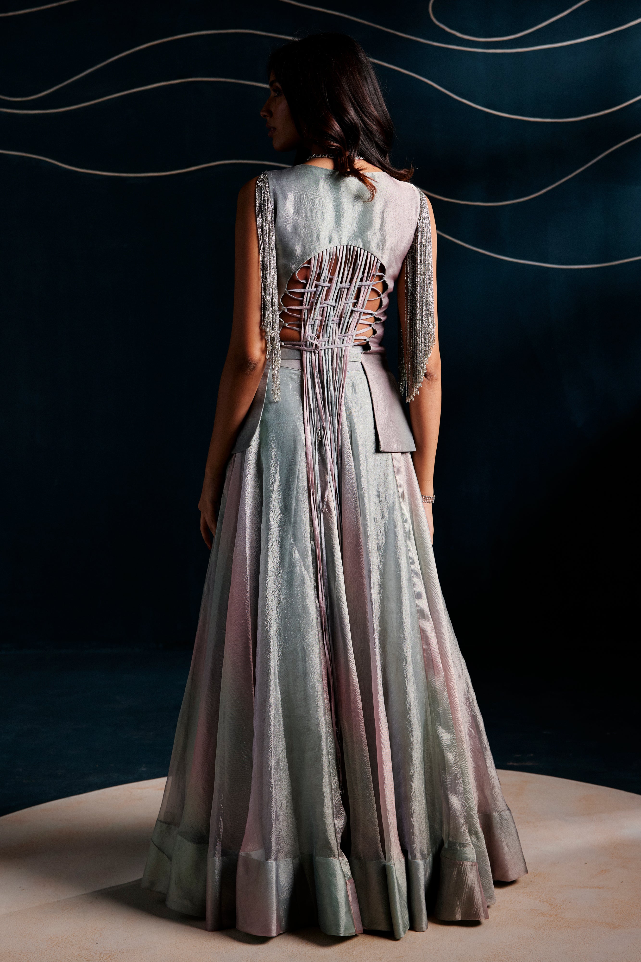 Embroidered Jacket With A Lehenga