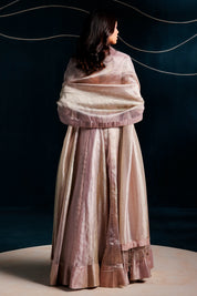 Blouse With A Lehenga And Dupatta