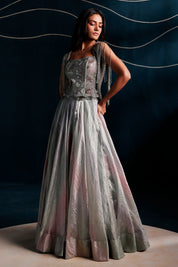 Corset With A Lehenga