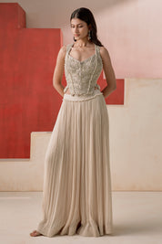 Corset With Gathered Pant