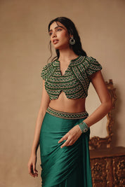 Jewel Drape Skirt Set