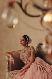 Blush Saree Gown