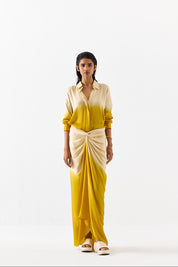 Dawn Draped Shirt Dress