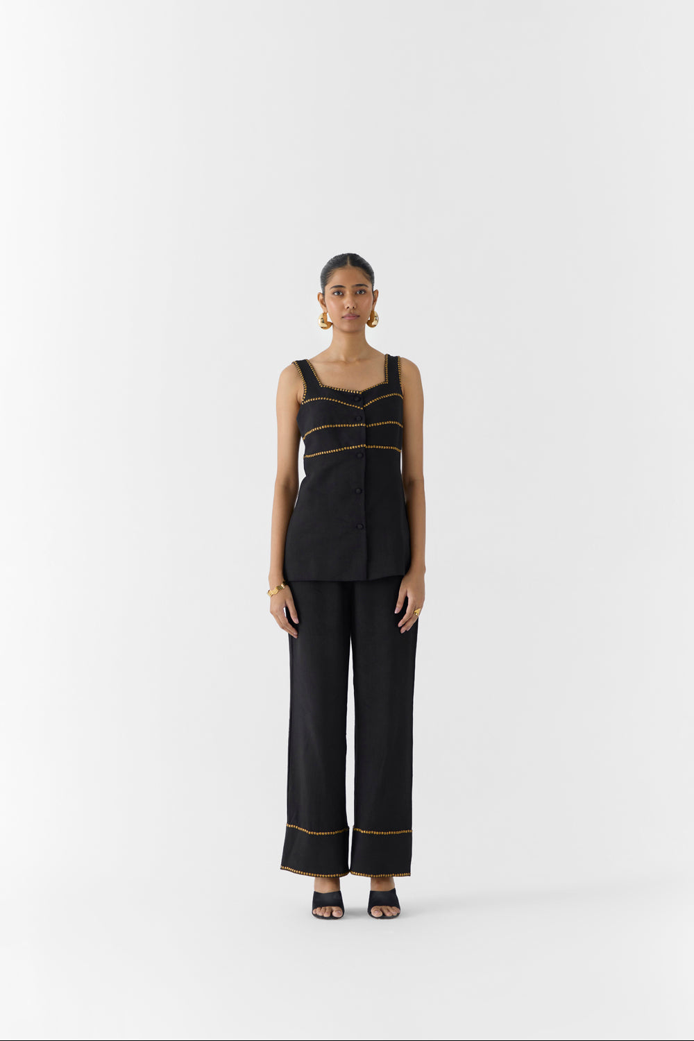 Onyx Linen Blazer and Trousers