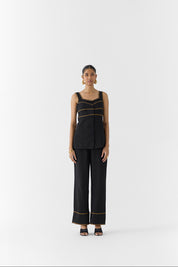Onyx Linen Blazer and Trousers