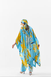 White Rose Kimono Kurta & Pants
