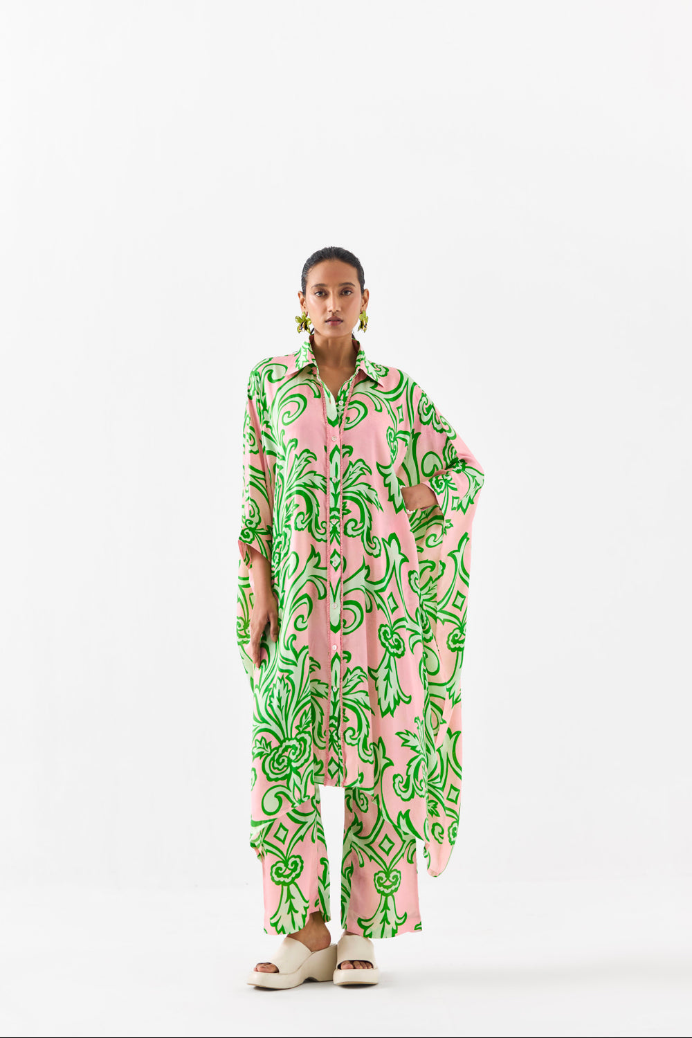 La Paz Front Button Kimono Kurta and Pants