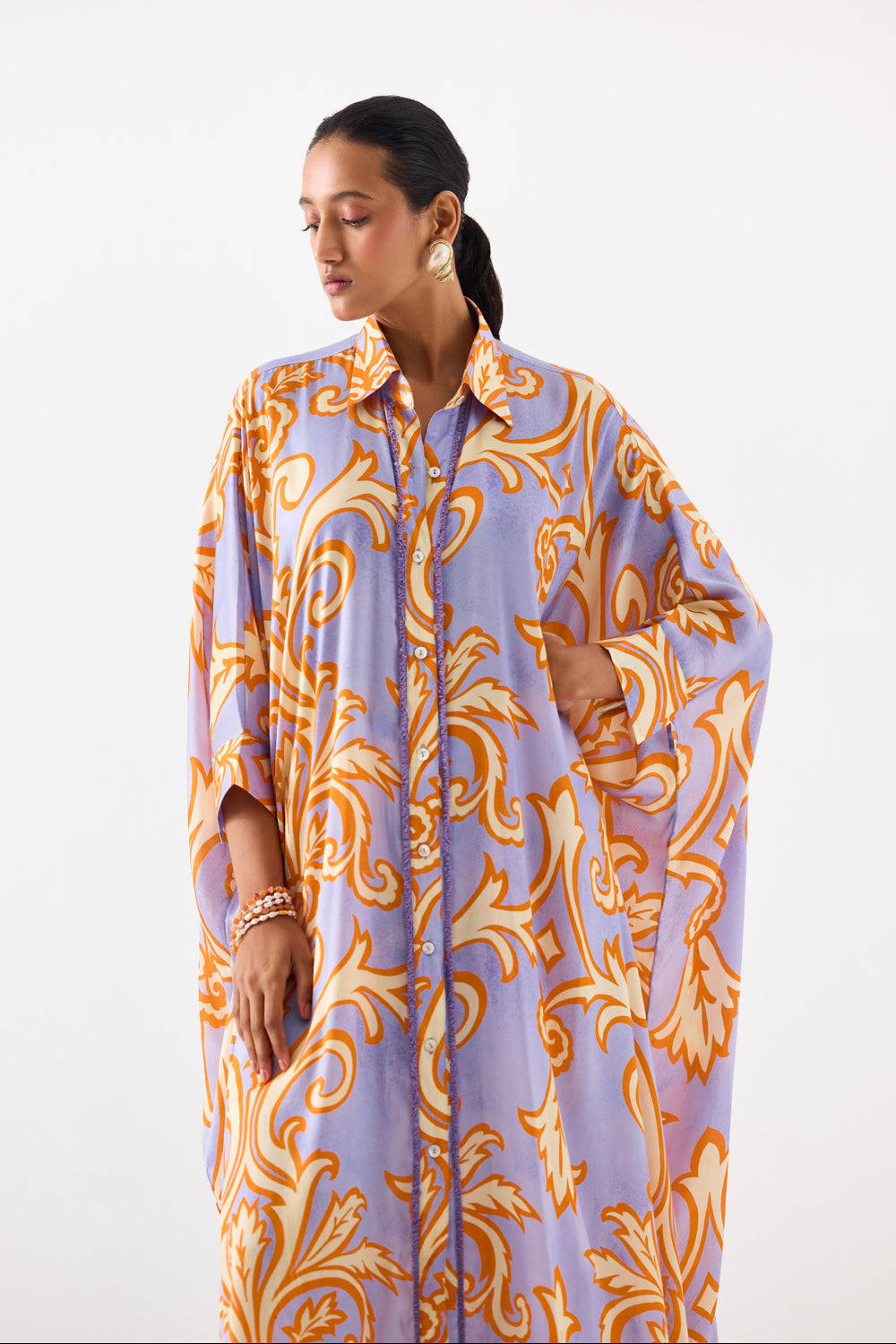 Mojito Front Button Kimono Kurta and Pants