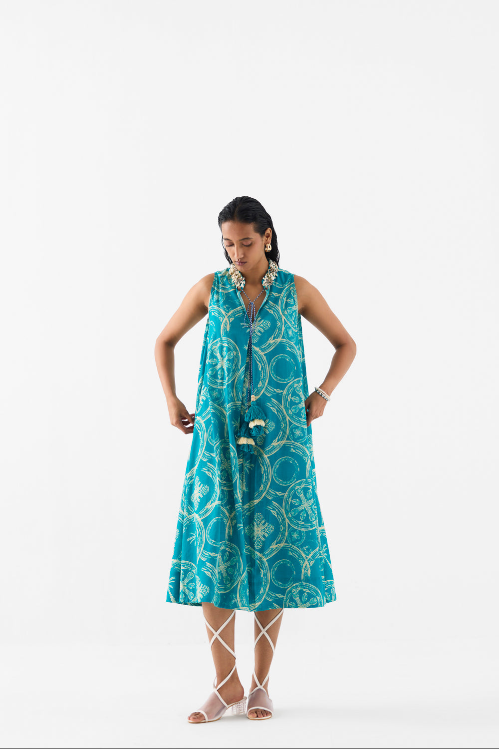 Coconut Palm A Line Dress
