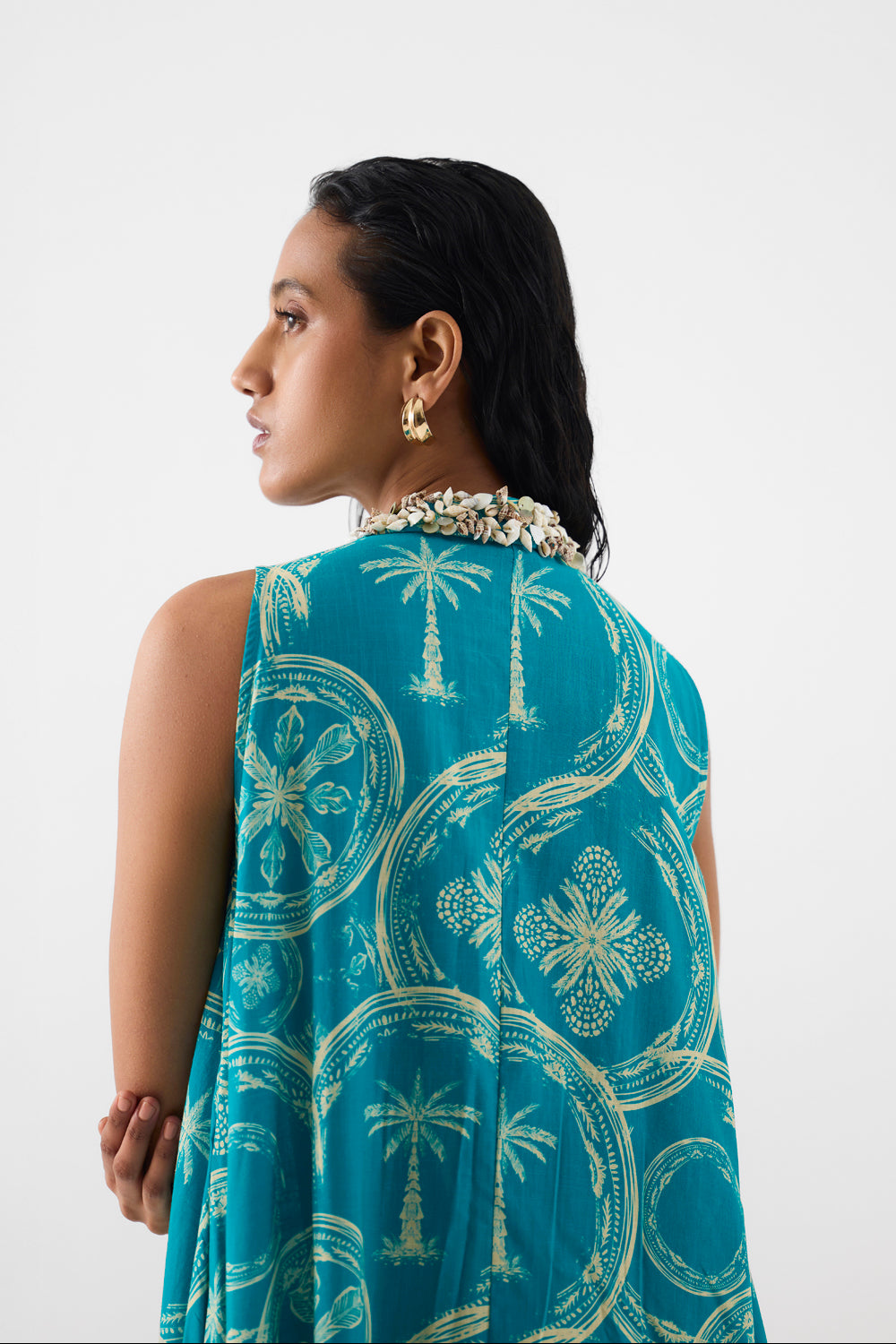 Coconut Palm A Line Dress