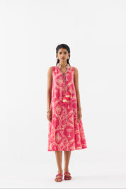 Areca Palm A Line Dress