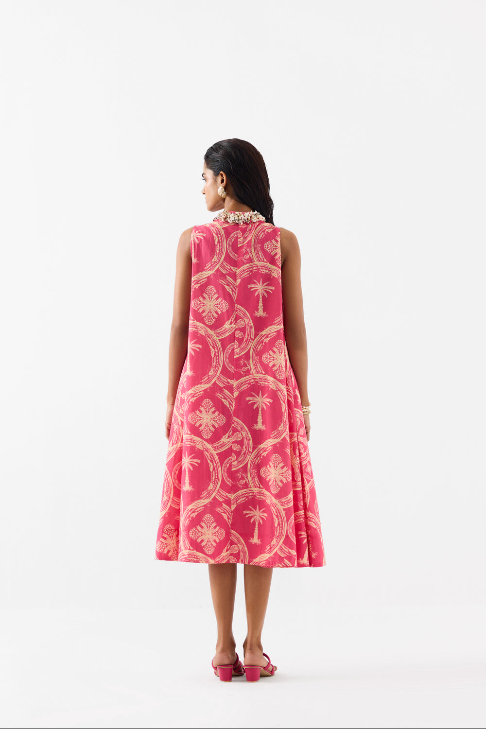 Areca Palm A Line Dress