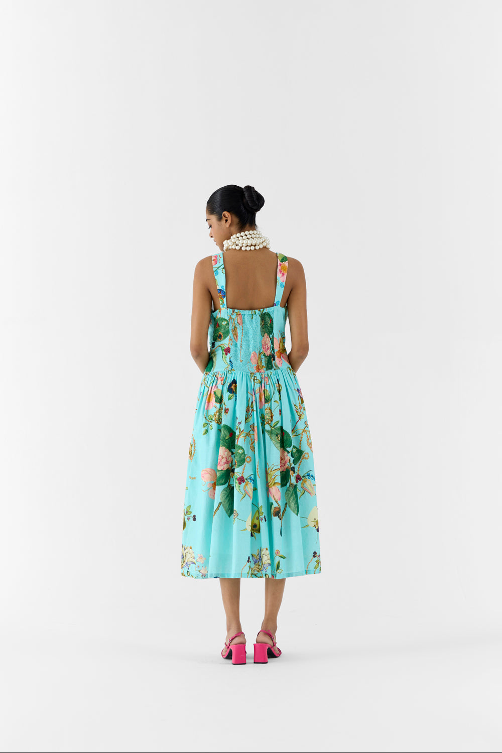 Blue Blossom Sweetheart Dress