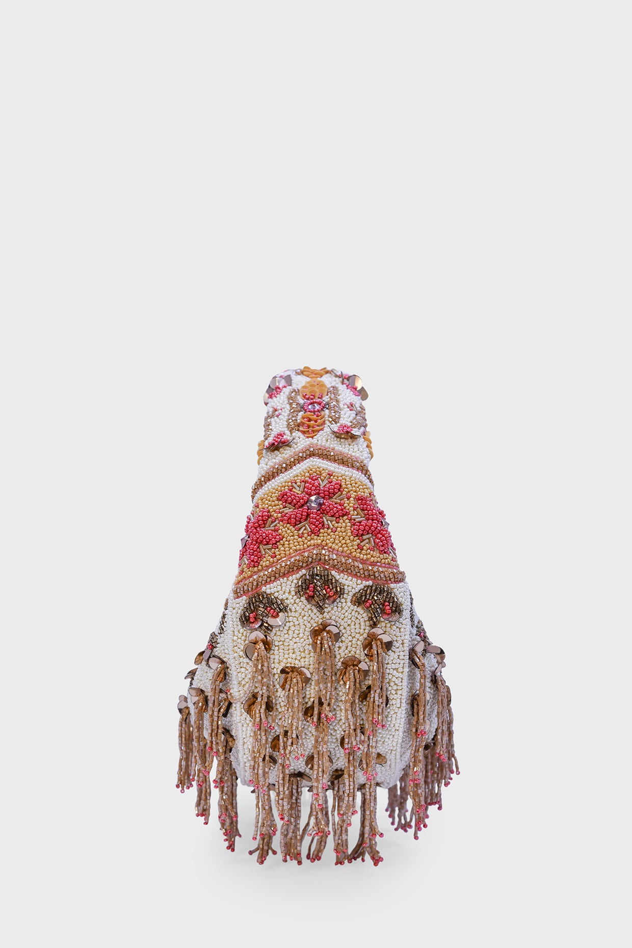 Rosé Cascade Embellished Beaded Bag