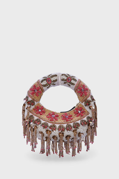 Rose Cascade Mini Beaded Bag
