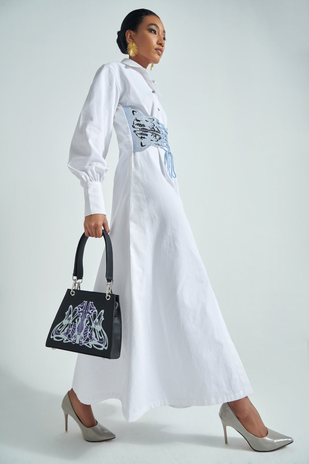Nocturnal Bloom Shoulder Bag