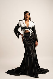 The Opulent Morpho Beaded Blazer