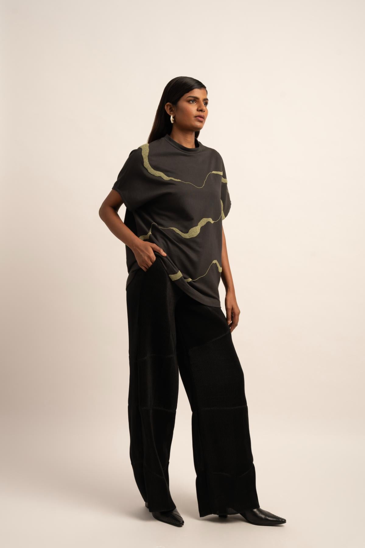 The Luxe Splendor Beaded T-shirt