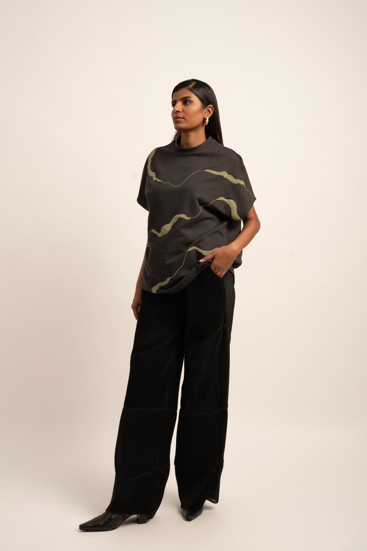 The Luxe Splendor Beaded T-shirt