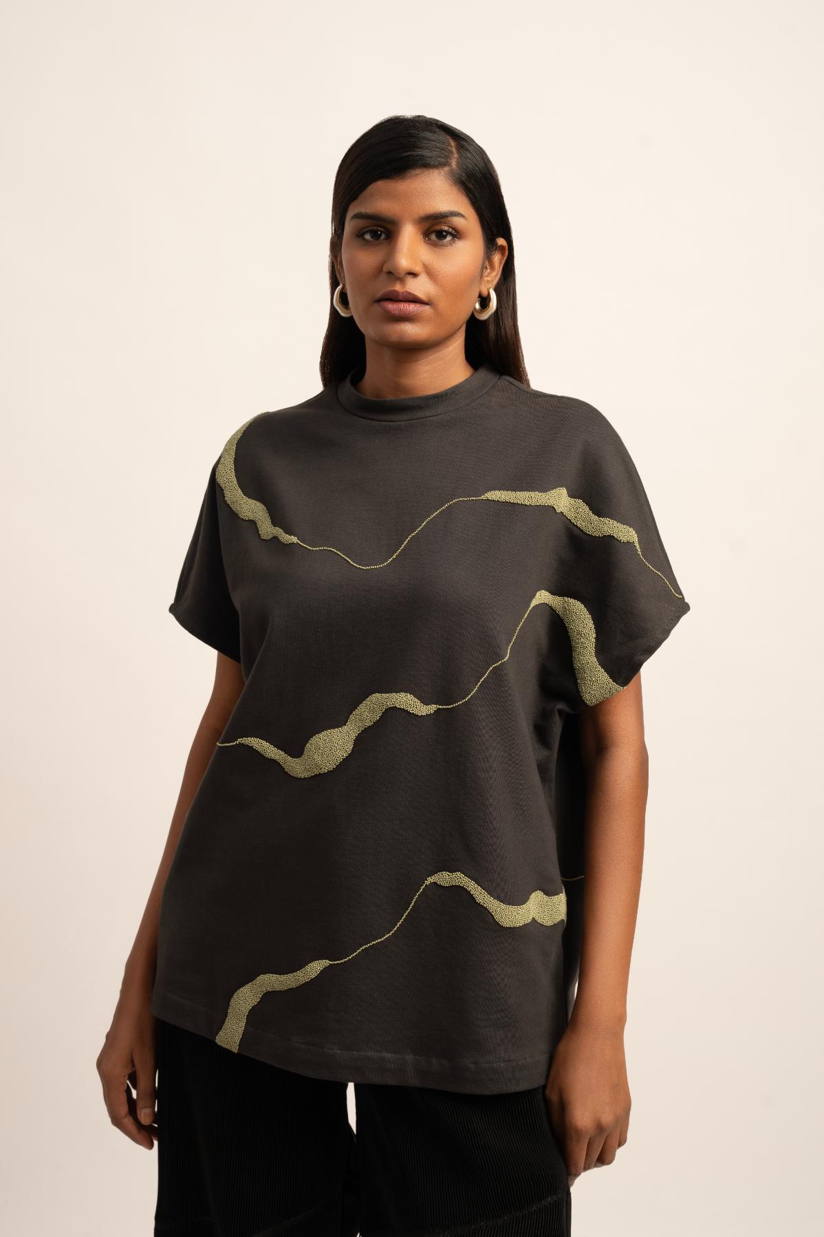 The Luxe Splendor Beaded T-shirt