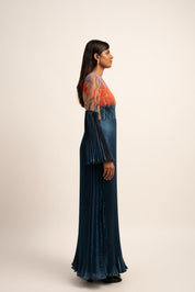 The Luminous Flutter Beaded Gown