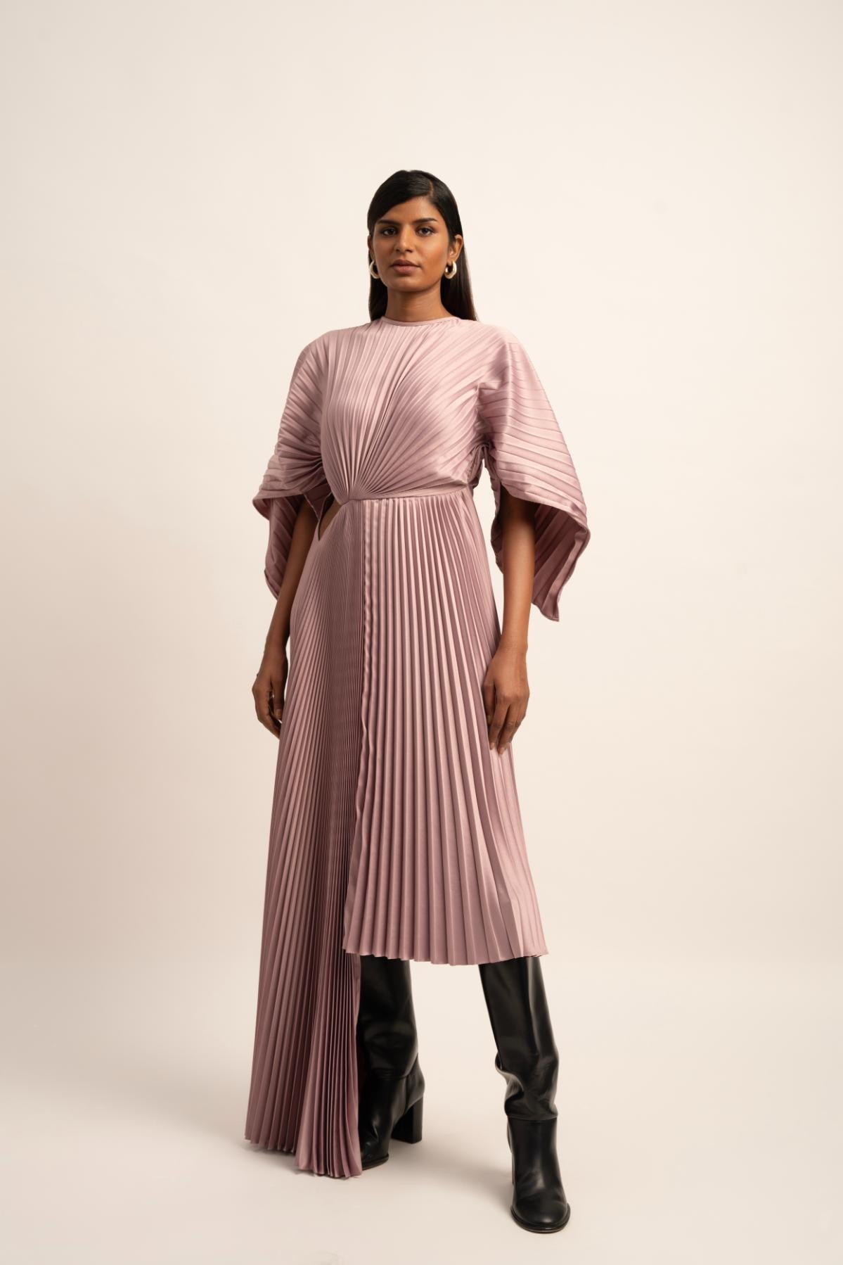 The Sculpted Harmony Pleated Dress